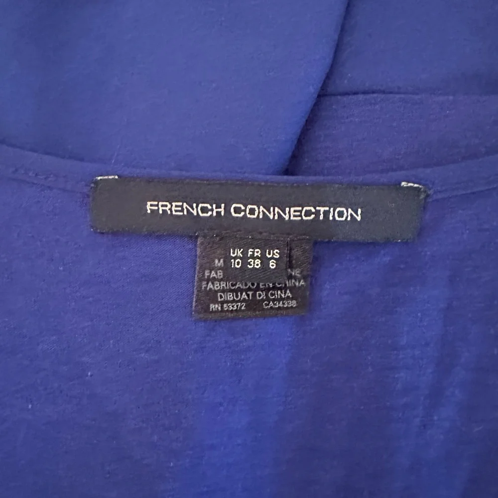 French Connection Blue Ruffle Dress - Picture 3 of 3